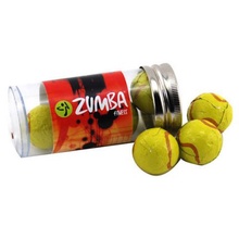 Chocolate Tennis Balls in Plastic Tube