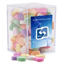 Conversation Hearts in Acrylic Box