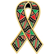 Kente Cloth Lapel Pins with Presentation Cards