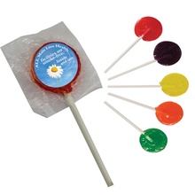 Lollipops with Custom Printed Stickers