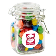 M&M's® in Mini Glass Hinge Top Jar