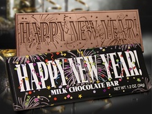 Happy New Year Chocolate Bar