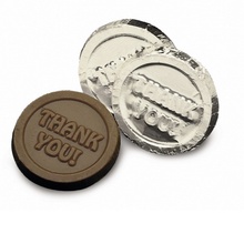 Thank You Chocolate Silver Coins