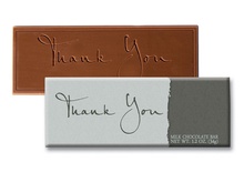 Thank You in Cursive Chocolate Bar