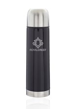 17 oz. Black Stainless Steel Vacuum Logo Thermos