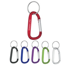 Promotional 8MM Carabiner with Split Ring