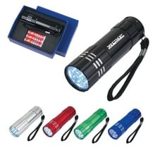 Custom Aluminum LED Flashlight with Strap