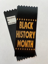 Black History Month Satin Ribbons with Adhesive Backing