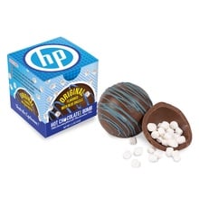Blue Drizzle Hot Chocolate Bomb in Full Color Gift Box
