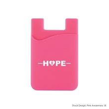 Breast Cancer Awareness Silicone Phone Wallets