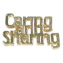 Caring is Sharing Lapel Pin
