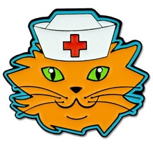 Cat Nurse Lapel Pin