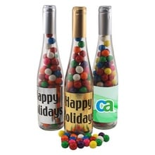 Champagne Bottle with Gumballs