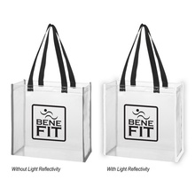 Clear Reflective Promotional Tote Bags
