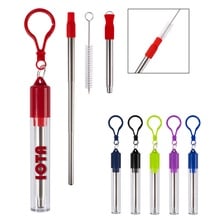 Collapsible Stainless Steel Straw Kit