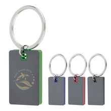 Color Block Promotional Mirror Key Tags