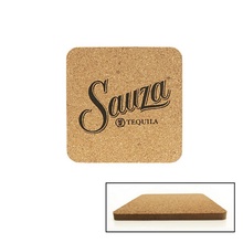 Personalized Cork & Fiberboard Square Coaster