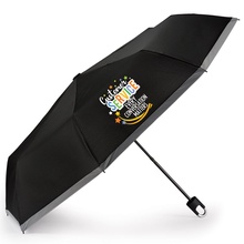 Customer Service 38" Clip Umbrella With Safety Reflective Trim