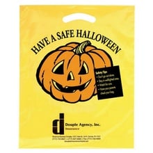 Die-Cut Plastic Custom 12" x 15"Halloween Bags