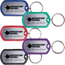 Promotional Dog Tag Keytags