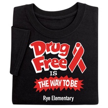 Drug Free Is The Way To Be Personalized Youth T-Shirts
