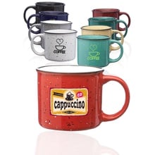 13 oz. Ceramic Custom Campfire Coffee Mugs