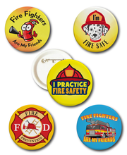 Fire Safety & Prevention Button Assortment