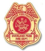 Fire Safety Foil Badge Stickers
