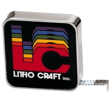 Full Color Chrome Tape Measure - 6'