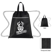 Custom Honeycomb Non-Woven Drawstring Backpacks