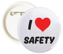 I Love Safety Buttons