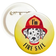 I'm Fire Safe Buttons