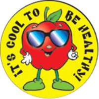 It's Cool To Be Healthy Stickers