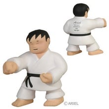 Imprinted Karate Man Stress Balls