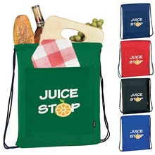 Koozie Drawstring Backpack Kooler with Logo
