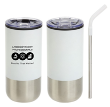 Lab Professionals Stainless Steel Tumbler with Straw