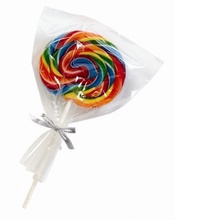 Custom Printed Large Swirl Lollipops