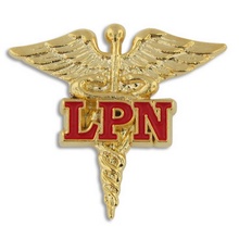 LPN Caduceus Lapel Pins