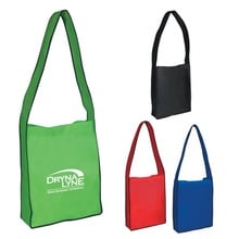 Non-Woven Messenger Tote Bag with Hook & Loop Closure