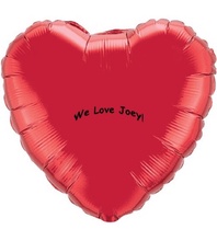 Custom MicroFoil Heart Balloons