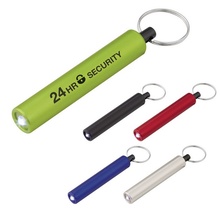 Custom Mini Cylinder LED Flashlight Key Tags