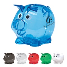 Mini Plastic Piggy Banks with Custom Imprinting