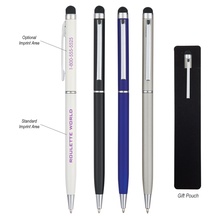 Custom Newport Ballpoint Pen With Stylus