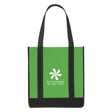 Non-Woven Two-Tone Custom Shopper Tote Bags