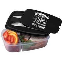 Nurses 2-Section Food Meal & Food Container