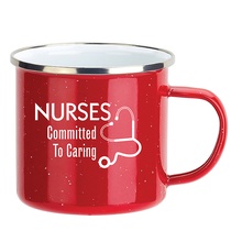 Nurses Enamel-Lined Iron Coffee Mug Staff Gifts