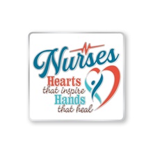 Nurses: Hearts That Inspire, Hands That Heal Lapel Pin