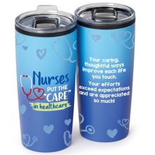 Nurses Put the "Care" in Healthcare Stainless Steel Tumbler