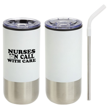 Nurses Stainless Steel Tumbler with Straw