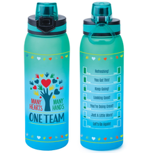 Many Hearts, Many Hands, One Team Sip n' Chug Stainless-Steel Bottle